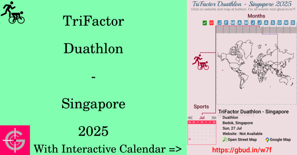 Sport event in 2025, TriFactor Duathlon - Singapore 2025