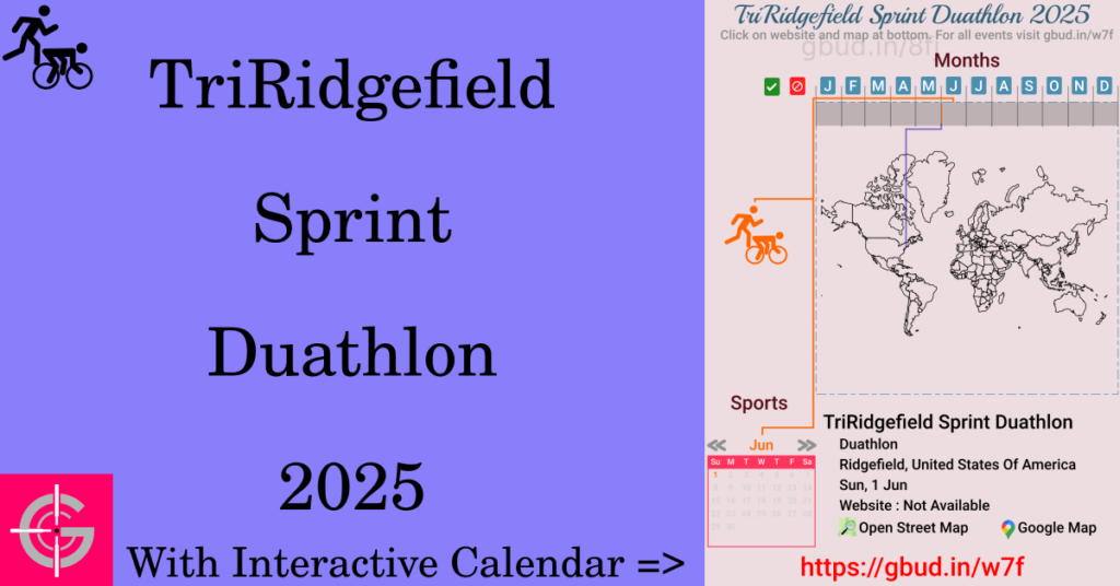 Sport event in 2025, TriRidgefield Sprint Duathlon 2025