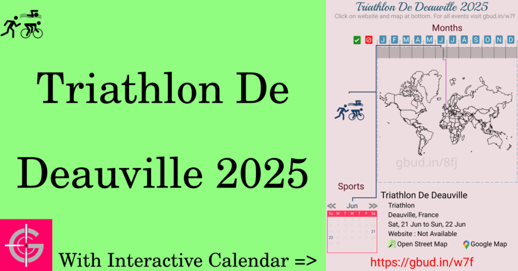 Sport event in 2025, Triathlon De Deauville 2025