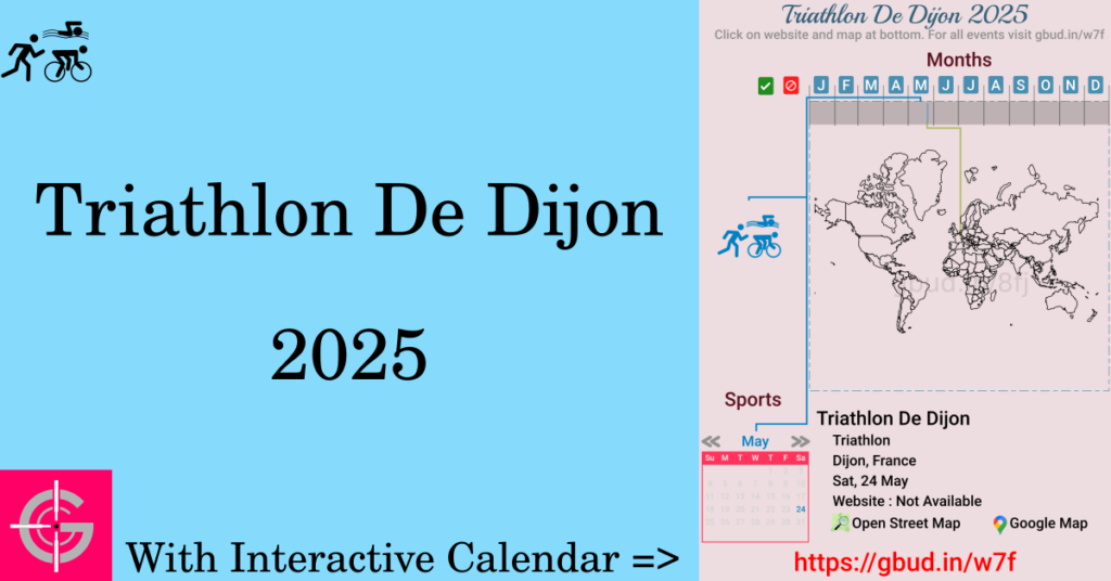 Sport event in 2025, Triathlon De Dijon 2025