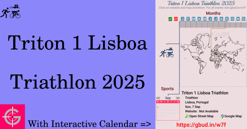 Sport event in 2025, Triton 1 Lisboa Triathlon 2025