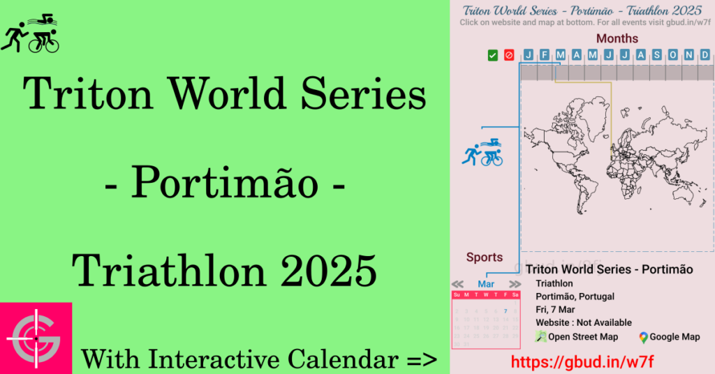 Sport event in 2025, Triton World Series - Portimão - Triathlon 2025