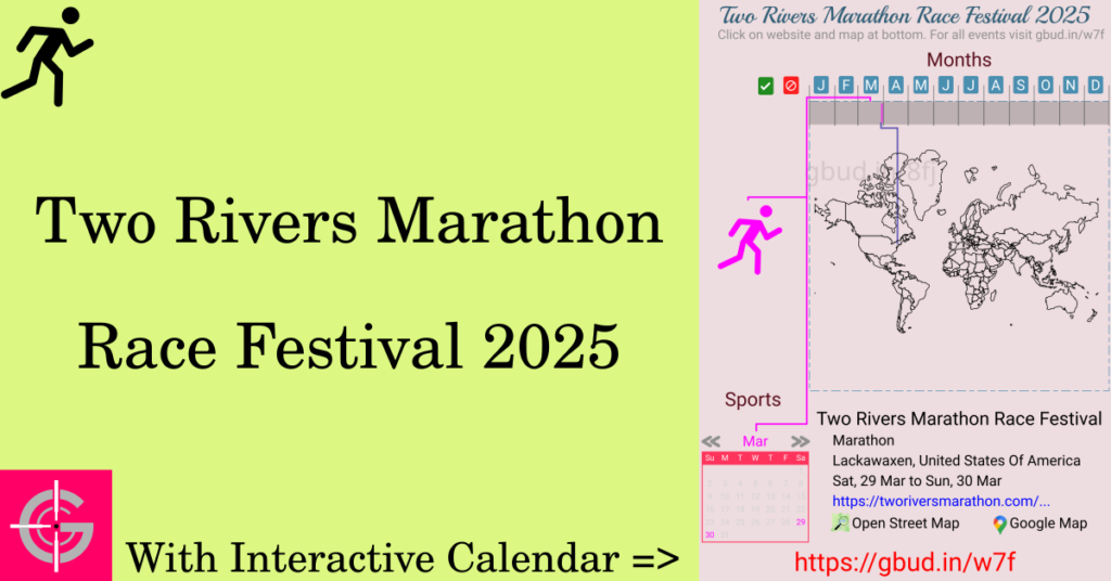 Sport event in 2025, Two Rivers Marathon Race Festival 2025