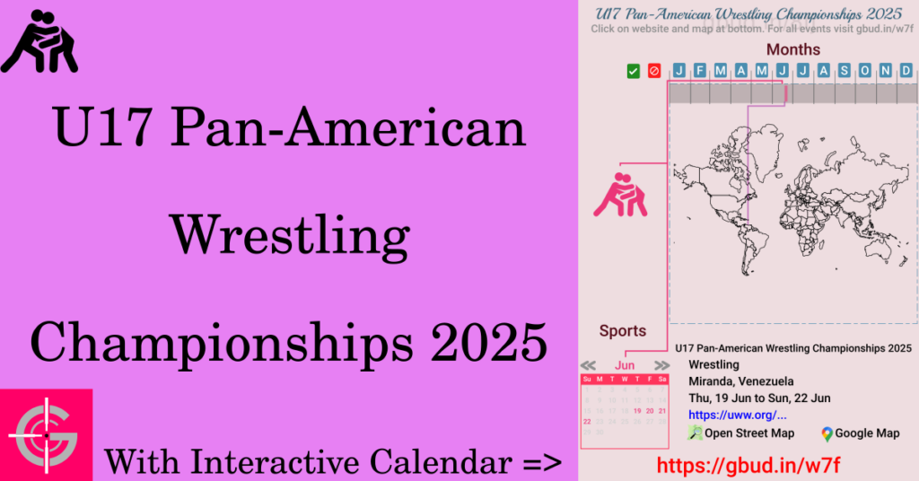 Sport event in 2025, U17 Pan-American Wrestling Championships 2025