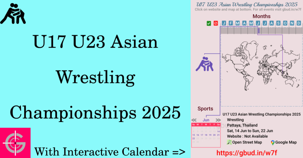 Sport event in 2025, U17 U23 Asian Wrestling Championships 2025