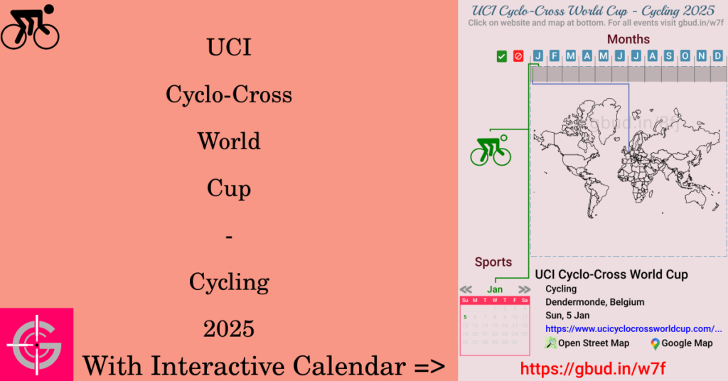 Sport event in 2025, UCI Cyclo-Cross World Cup - Cycling 2025