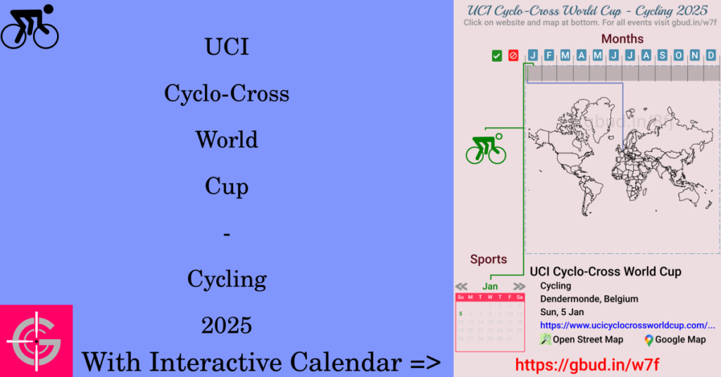 Sport event in 2025, UCI Cyclo-Cross World Cup - Cycling 2025