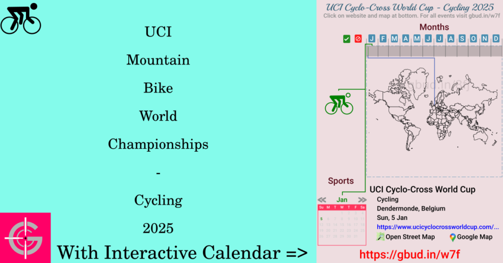 Sport event in 2025, UCI Mountain Bike World Championships - Cycling 2025