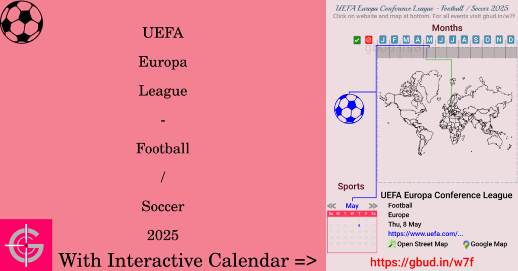 Sport event in 2025, UEFA Europa League - Football / Soccer 2025