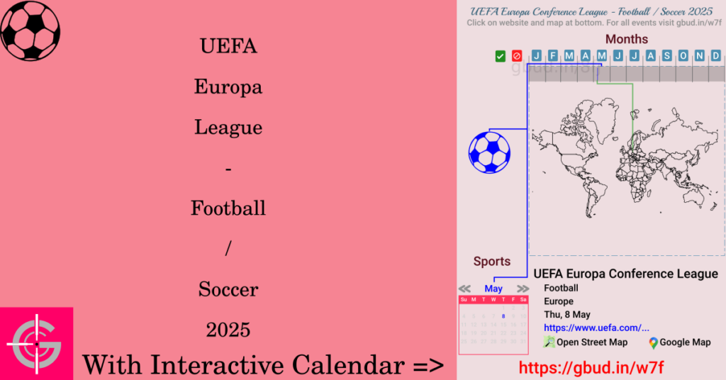 Sport event in 2025, UEFA Europa League - Football / Soccer 2025