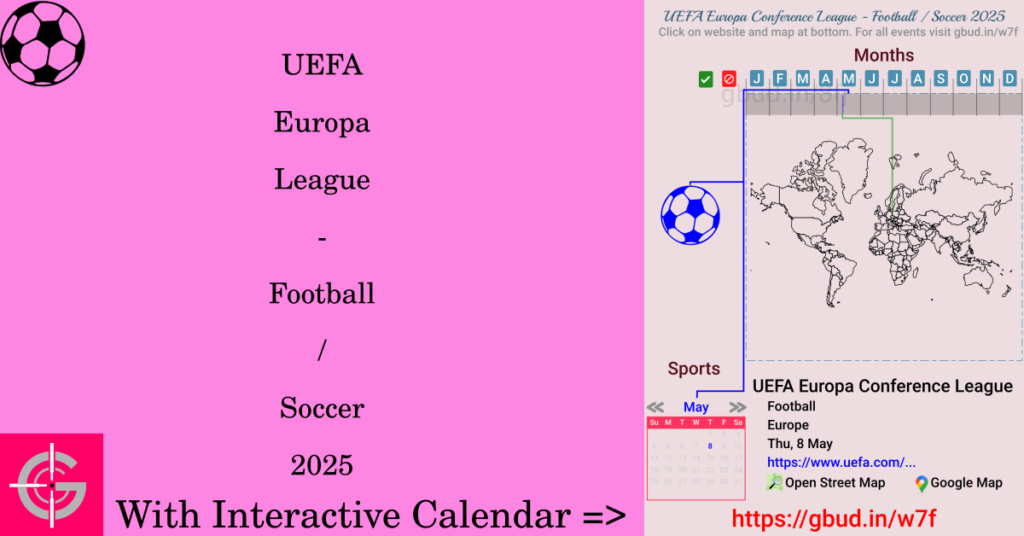 Sport event in 2025, UEFA Europa League - Football / Soccer 2025