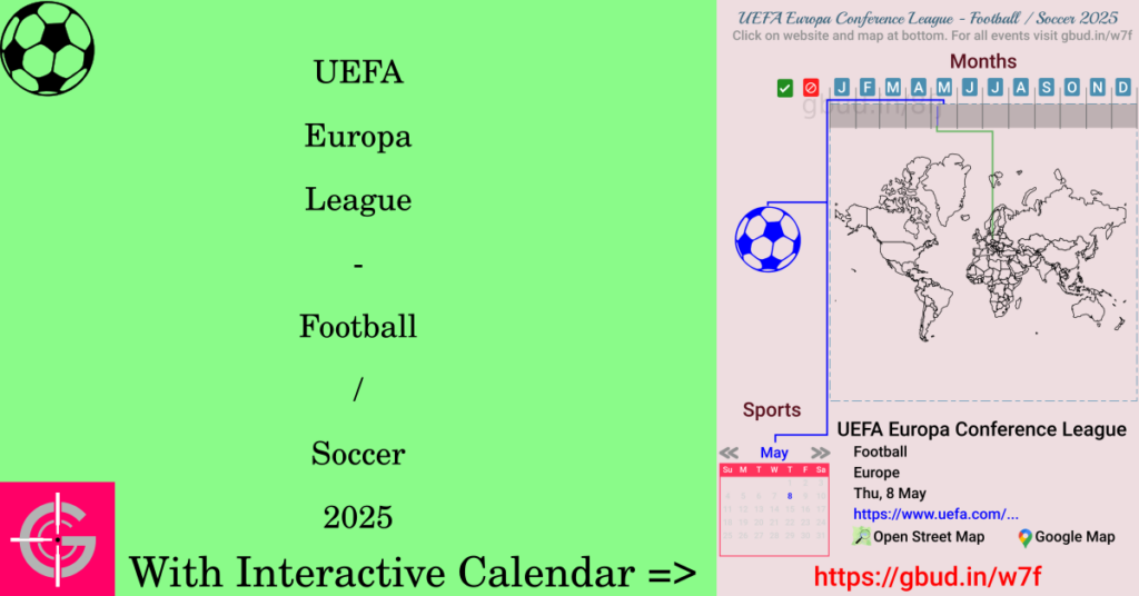 Sport event in 2025, UEFA Europa League - Football / Soccer 2025