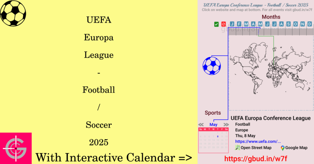 Sport event in 2025, UEFA Europa League - Football / Soccer 2025