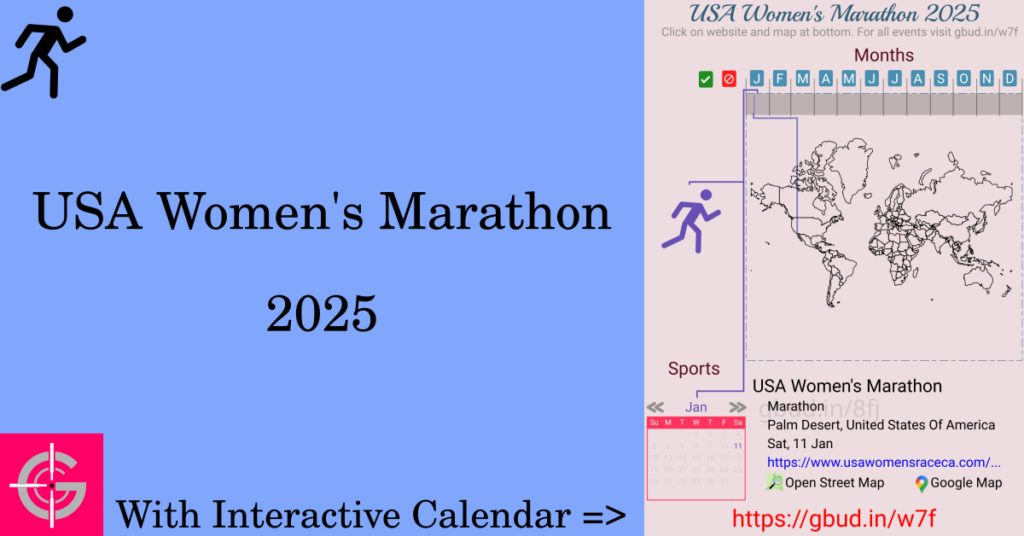 Sport event in 2025, USA Women's Marathon 2025