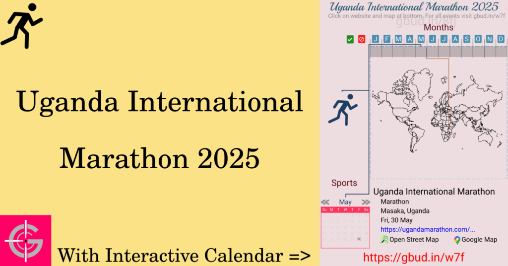 Sport event in 2025, Uganda International Marathon 2025