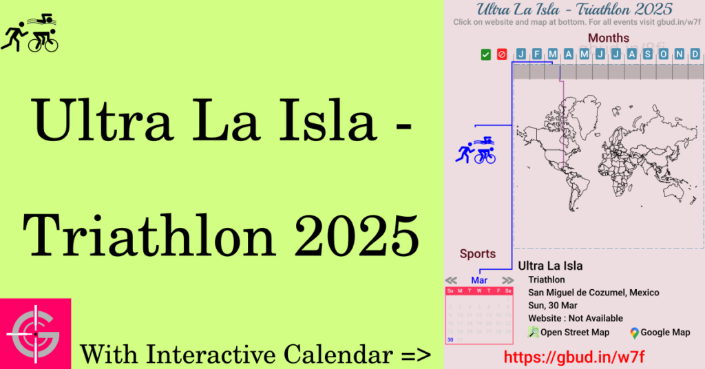 Sport event in 2025, Ultra La Isla - Triathlon 2025