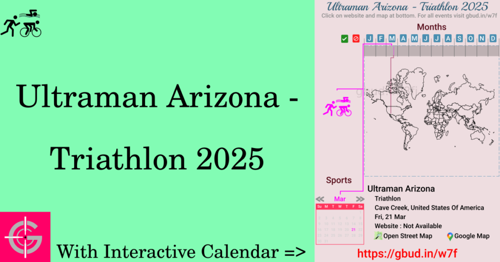 Sport event in 2025, Ultraman Arizona - Triathlon 2025