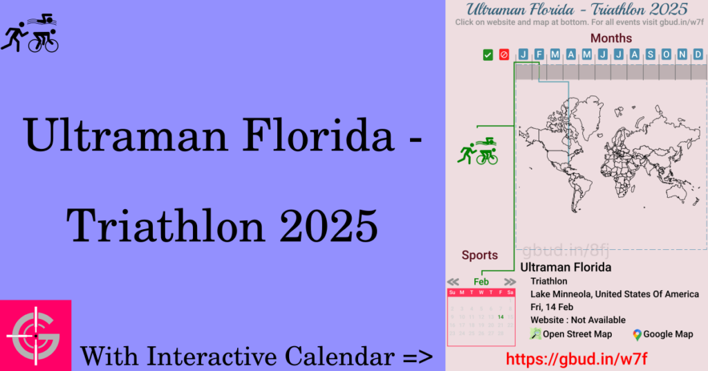 Sport event in 2025, Ultraman Florida - Triathlon 2025