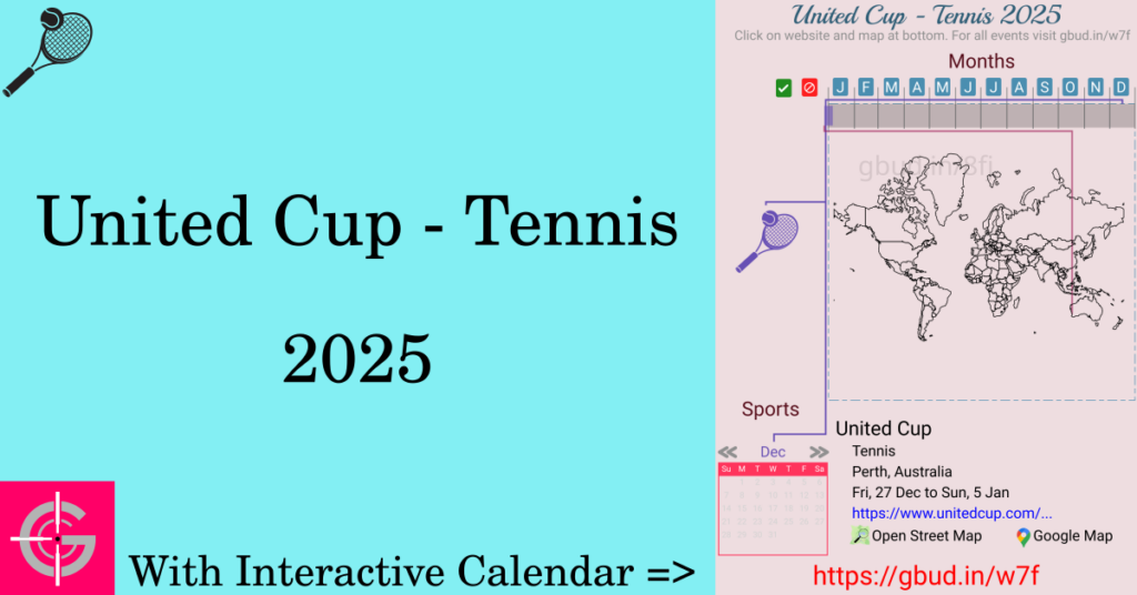 Sport event in 2025, United Cup - Tennis 2025