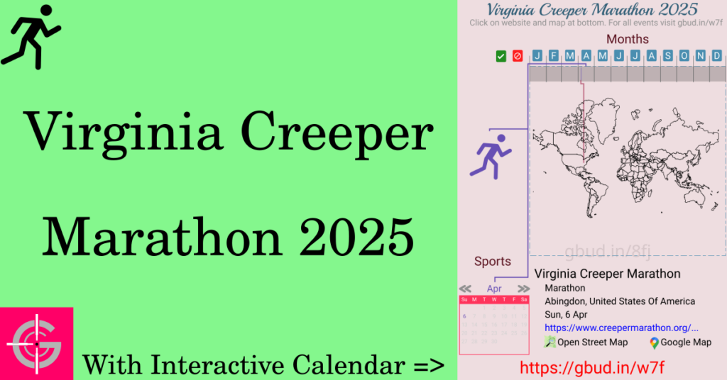 Sport event in 2025, Virginia Creeper Marathon 2025