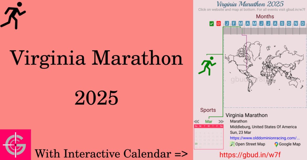 Sport event in 2025, Virginia Marathon 2025