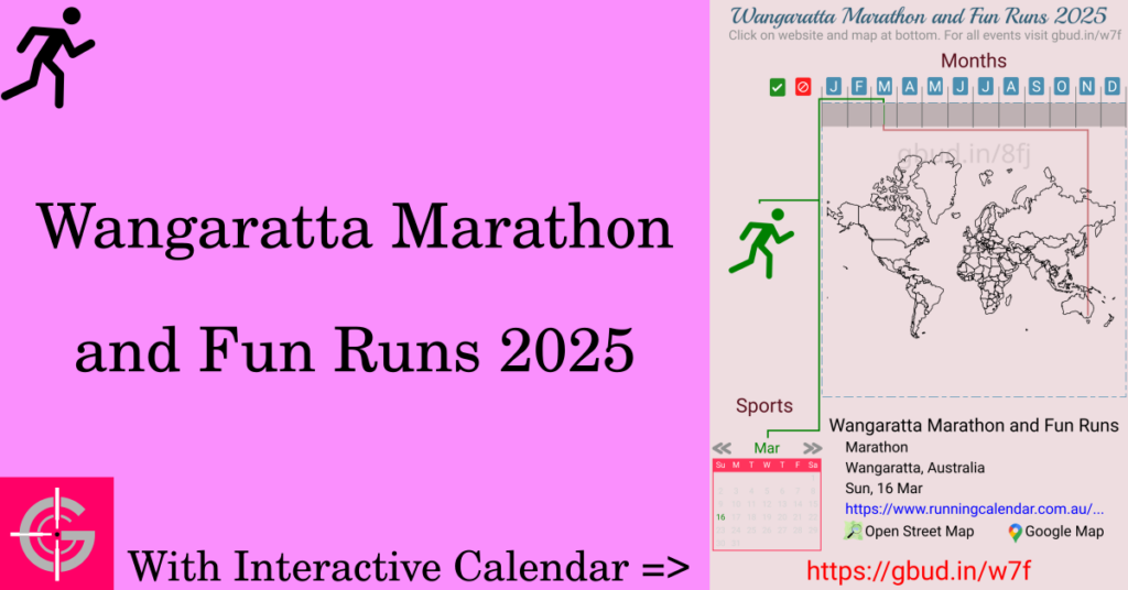 Sport event in 2025, Wangaratta Marathon and Fun Runs 2025