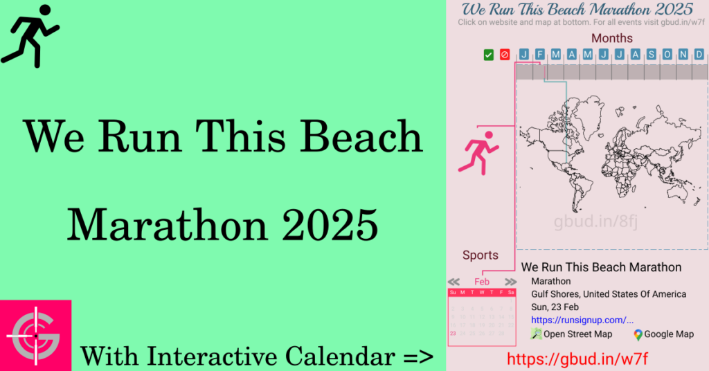 Sport event in 2025, We Run This Beach Marathon 2025