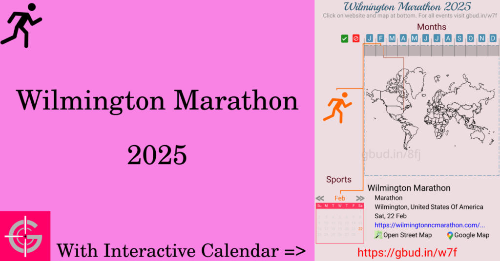 Sport event in 2025, Wilmington Marathon 2025