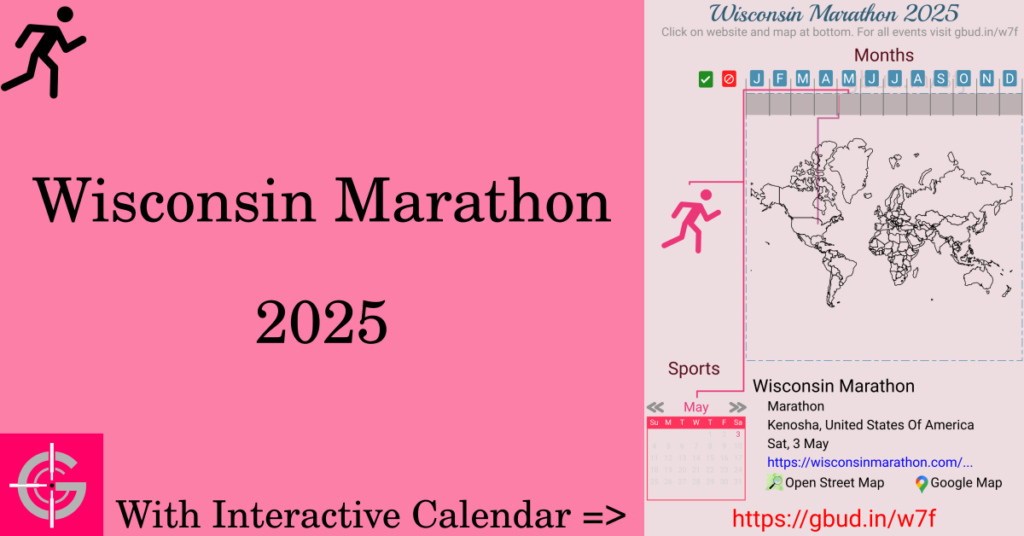 Sport event in 2025, Wisconsin Marathon 2025