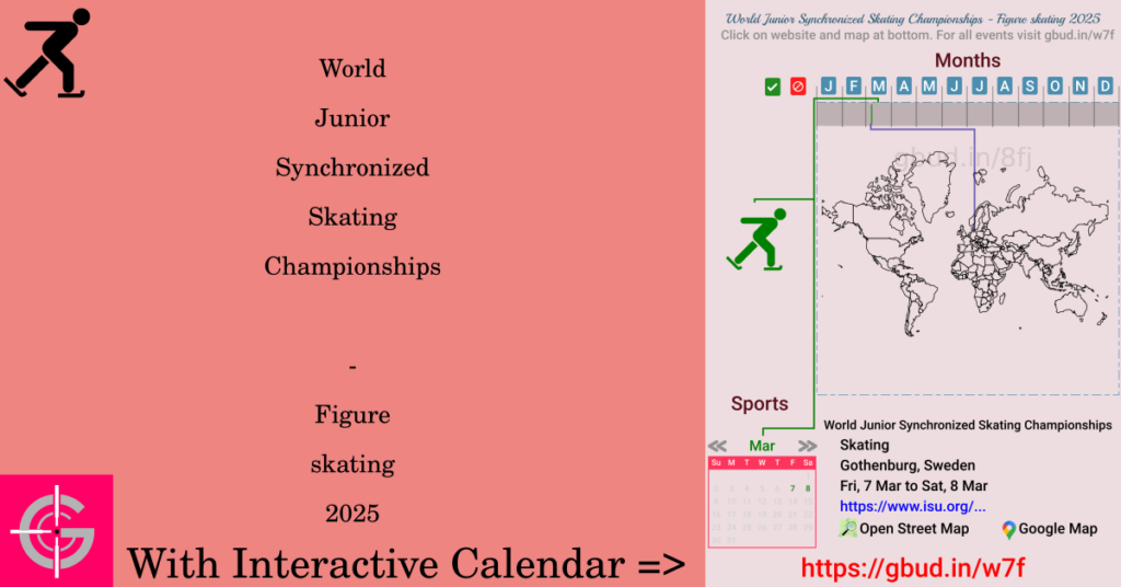 Sport event in 2025, World Junior Synchronized Skating Championships - Figure skating 2025