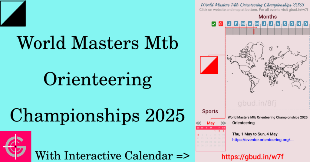 Sport event in 2025, World Masters Mtb Orienteering Championships 2025