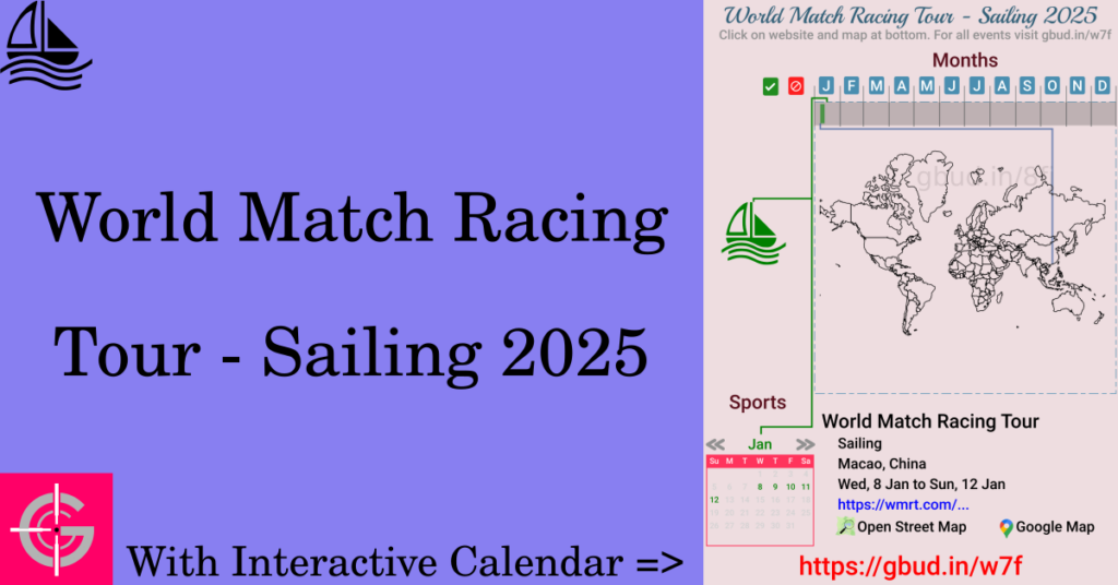 Sport event in 2025, World Match Racing Tour - Sailing 2025