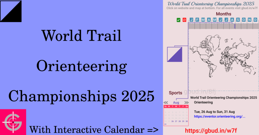 Sport event in 2025, World Trail Orienteering Championships 2025