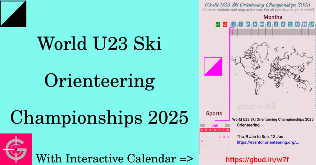 Sport event in 2025, World U23 Ski Orienteering Championships 2025