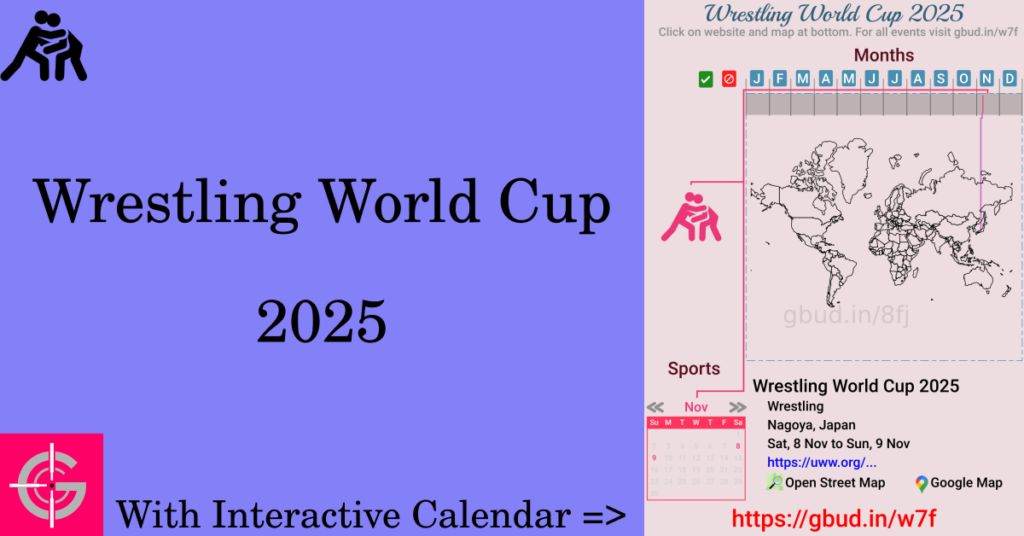 Sport event in 2025, Wrestling World Cup 2025