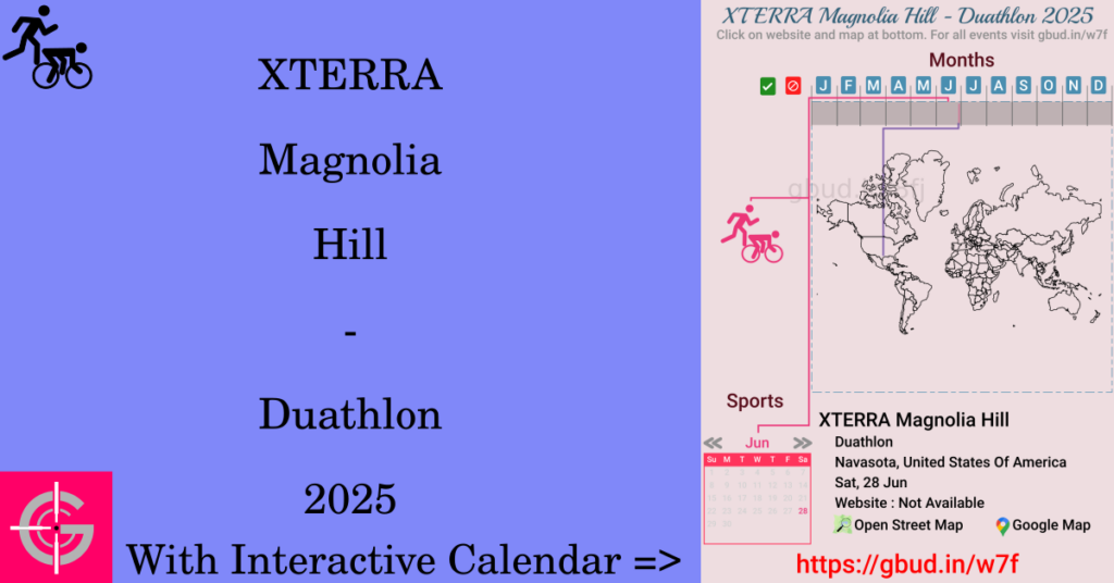 Sport event in 2025, XTERRA Magnolia Hill - Duathlon 2025