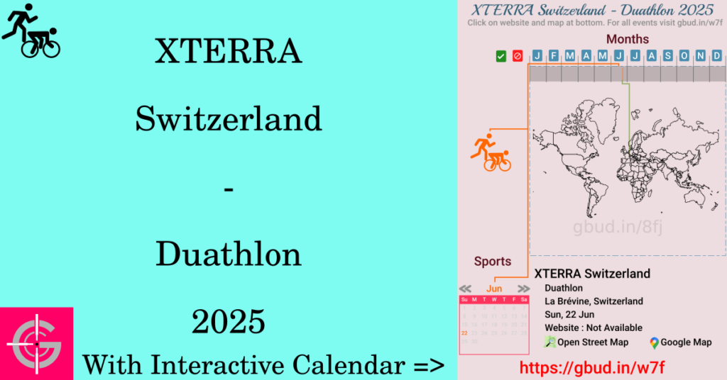 Sport event in 2025, XTERRA Switzerland - Duathlon 2025