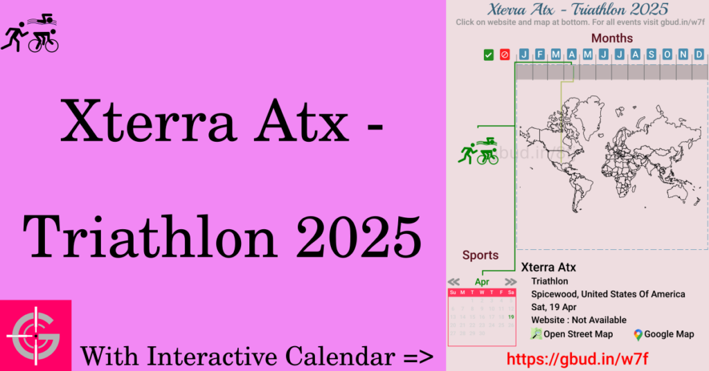 Sport event in 2025, Xterra Atx - Triathlon 2025