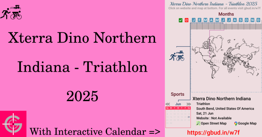 Sport event in 2025, Xterra Dino Northern Indiana - Triathlon 2025