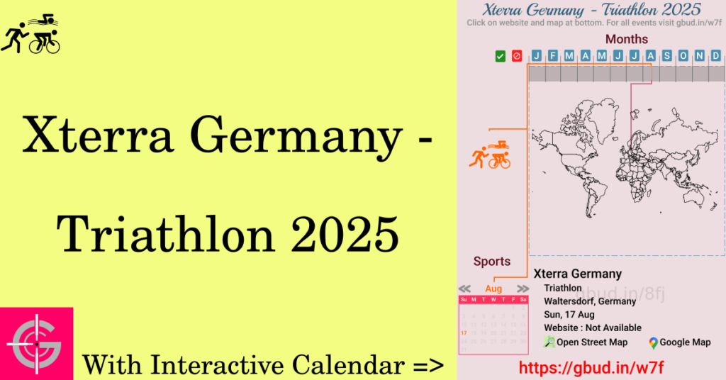 Sport event in 2025, Xterra Germany - Triathlon 2025