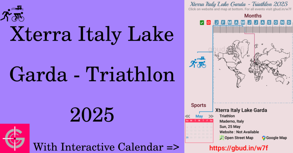 Sport event in 2025, Xterra Italy Lake Garda - Triathlon 2025