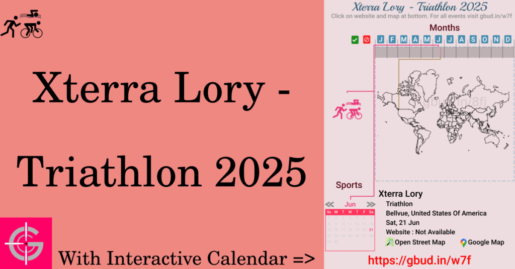 Sport event in 2025, Xterra Lory - Triathlon 2025