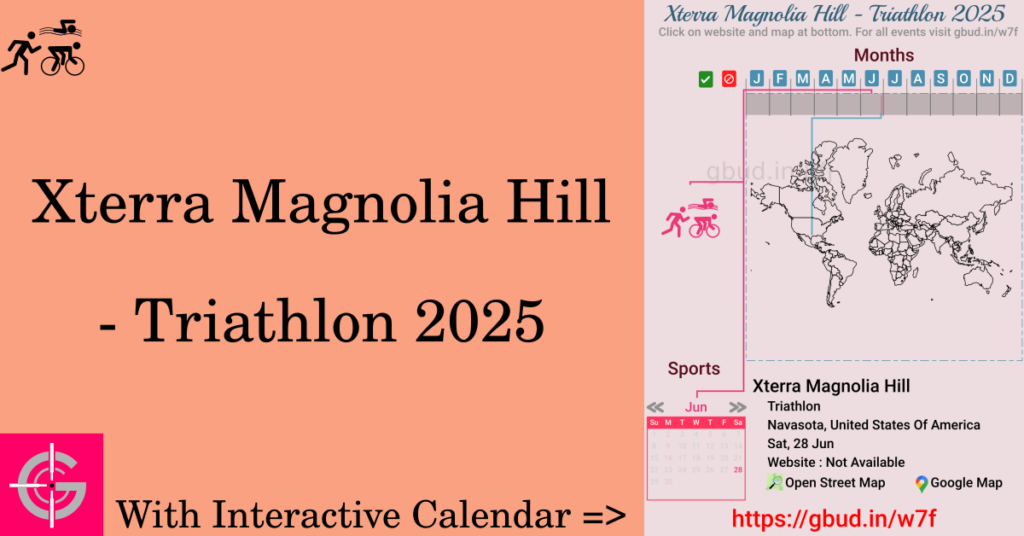 Sport event in 2025, Xterra Magnolia Hill - Triathlon 2025