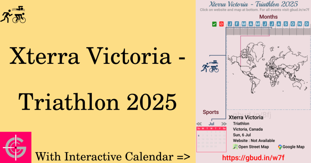 Sport event in 2025, Xterra Victoria - Triathlon 2025