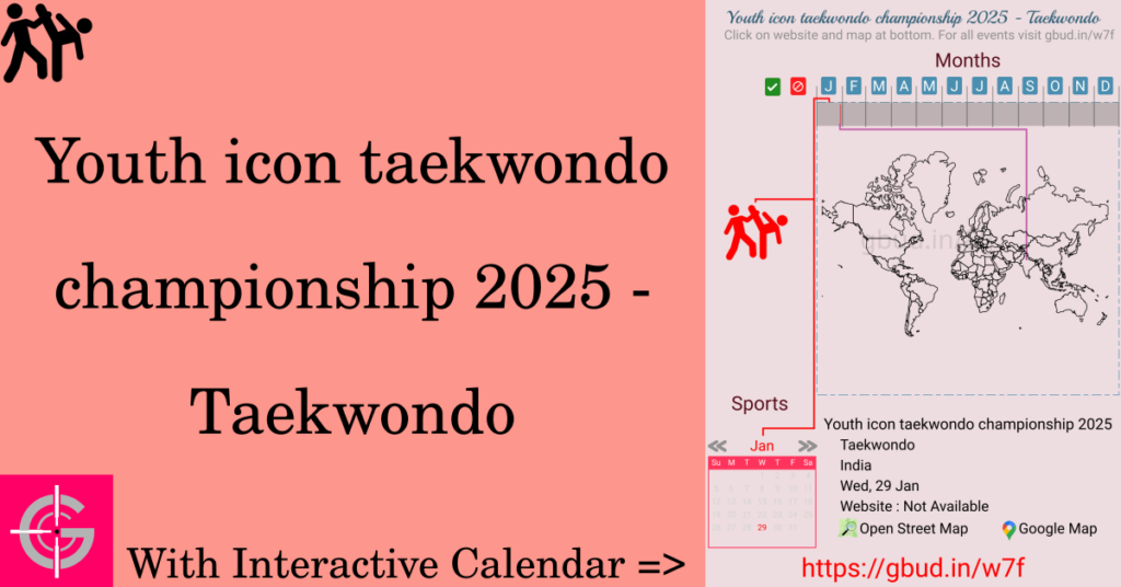 Sport event in 2025, Youth icon taekwondo championship 2025 - Taekwondo