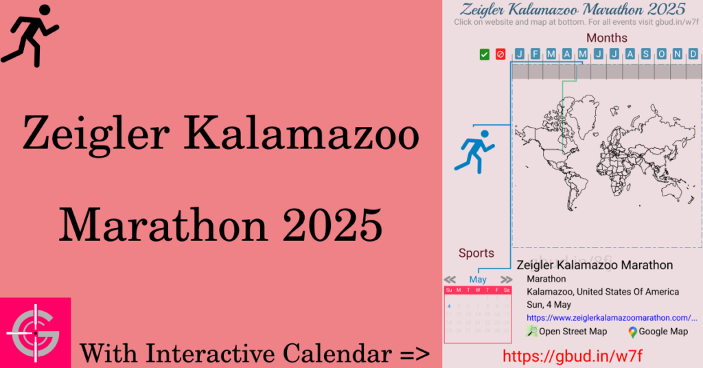 Sport event in 2025, Zeigler Kalamazoo Marathon 2025