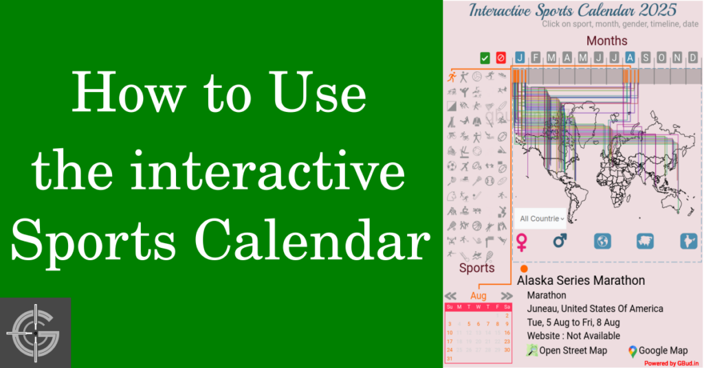 How to use the interactive sports calendar 2025